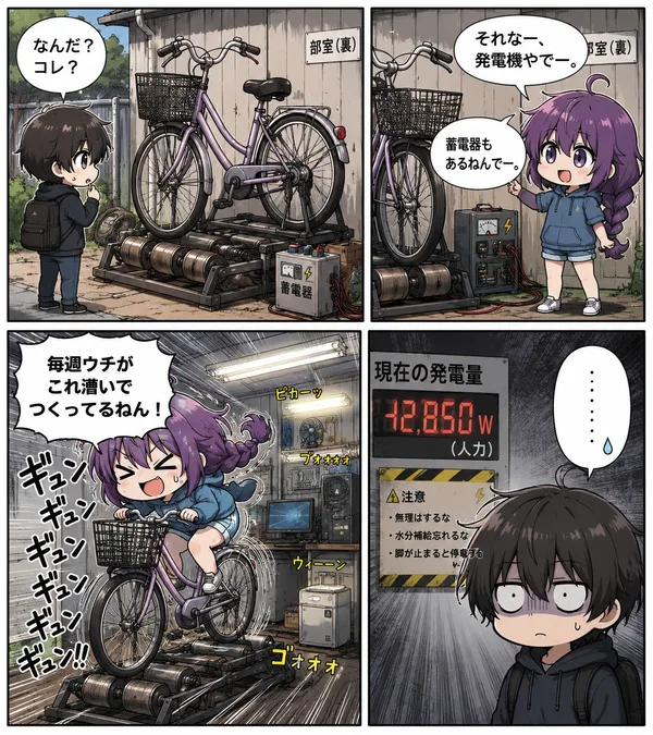 自転車発電・・・所？