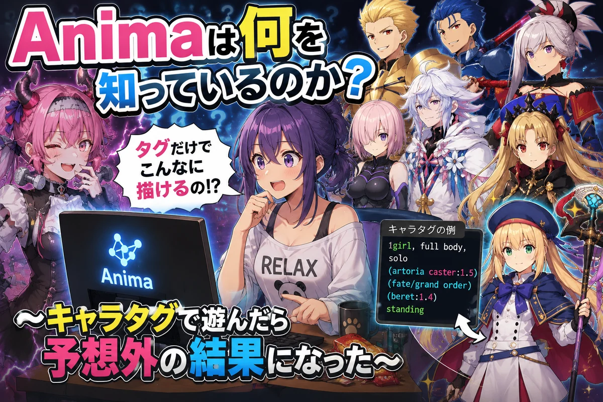 Animaは何を知っているのか？ ～キャラタグで遊んだら予想外の結果になった～