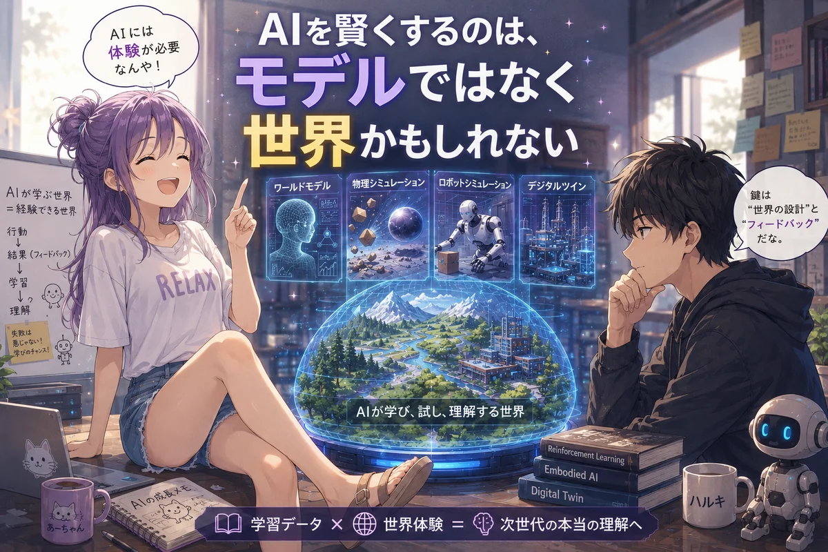 AIを賢くするのは、モデルではなく世界かもしれない